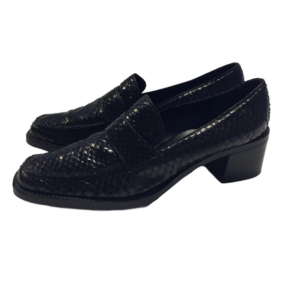 BALDINI Italian Snakeskin and leather shoes size - Picture 3 of 5